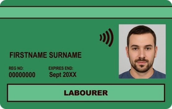 Green Labourer Card