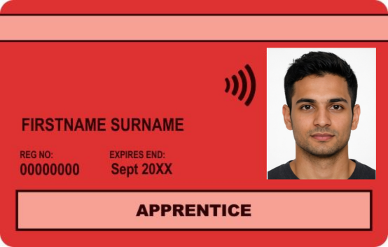 Red Apprentice Card