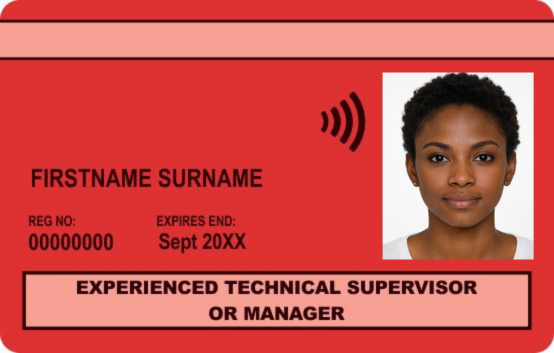 Red Experienced Technical, Supervisor or Manager
