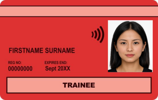 Red Trainee Card