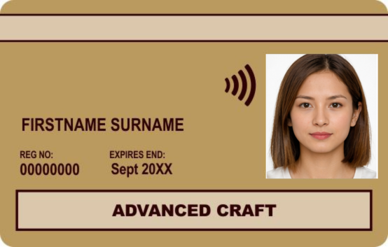 Gold Advanced Craft Card